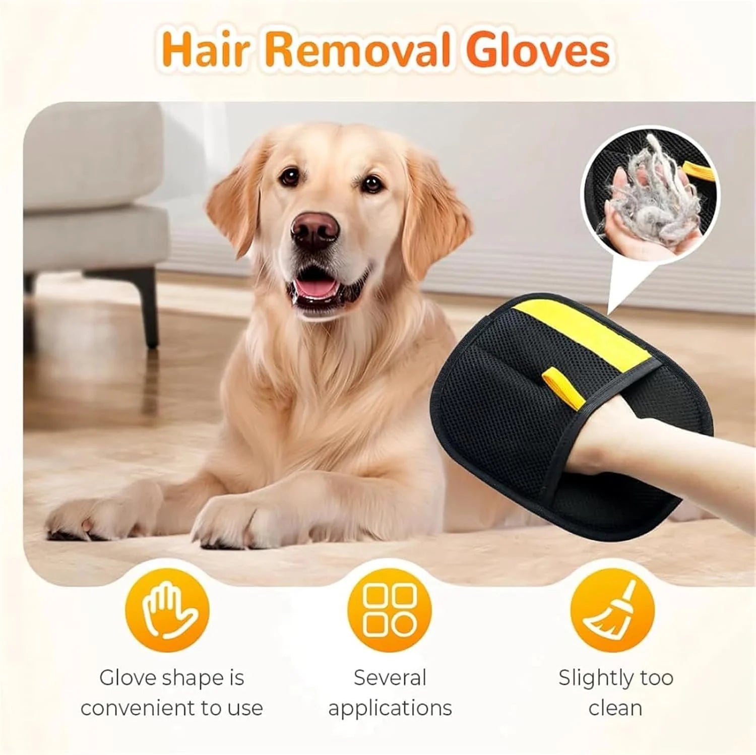 PurrfectGlove™ – Reusable Electrostatic Pet Hair Remover for Cats & Dogs